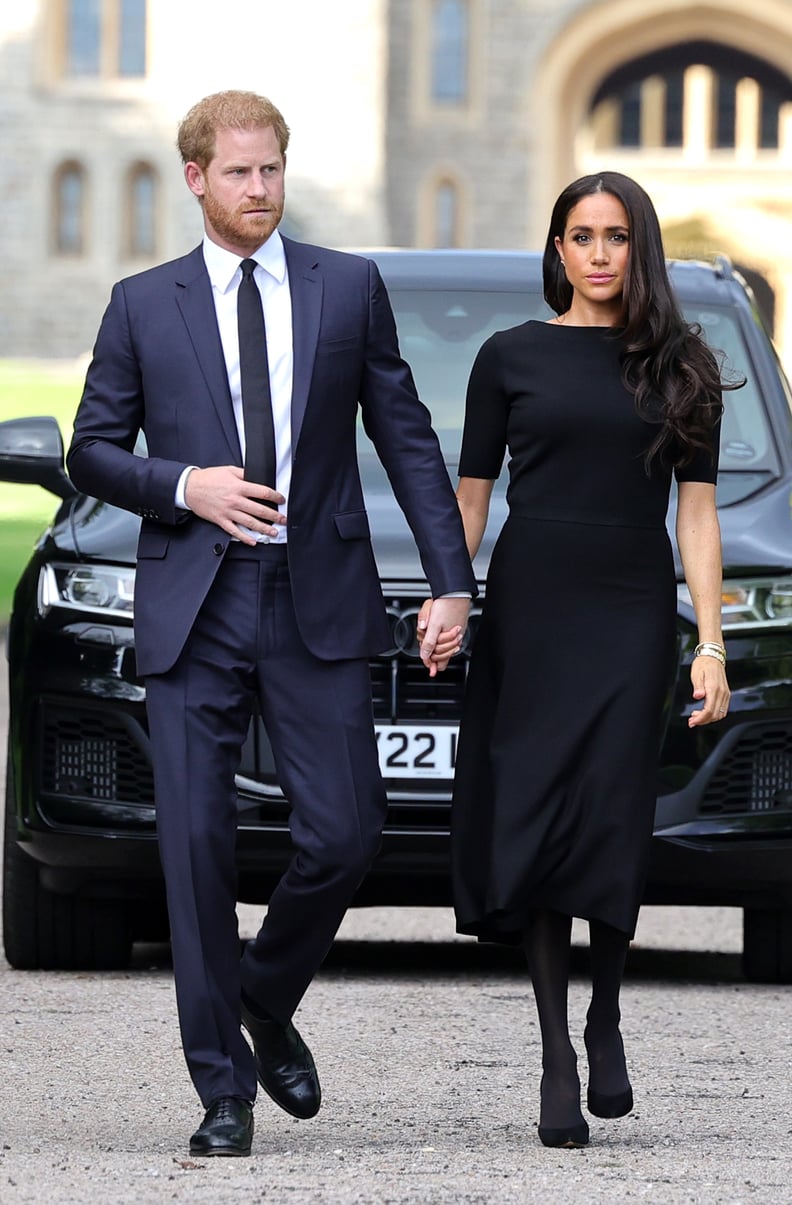 Meghan Markle and Prince Harry Greet Well-Wishers Outside Windsor Castle in September 2022