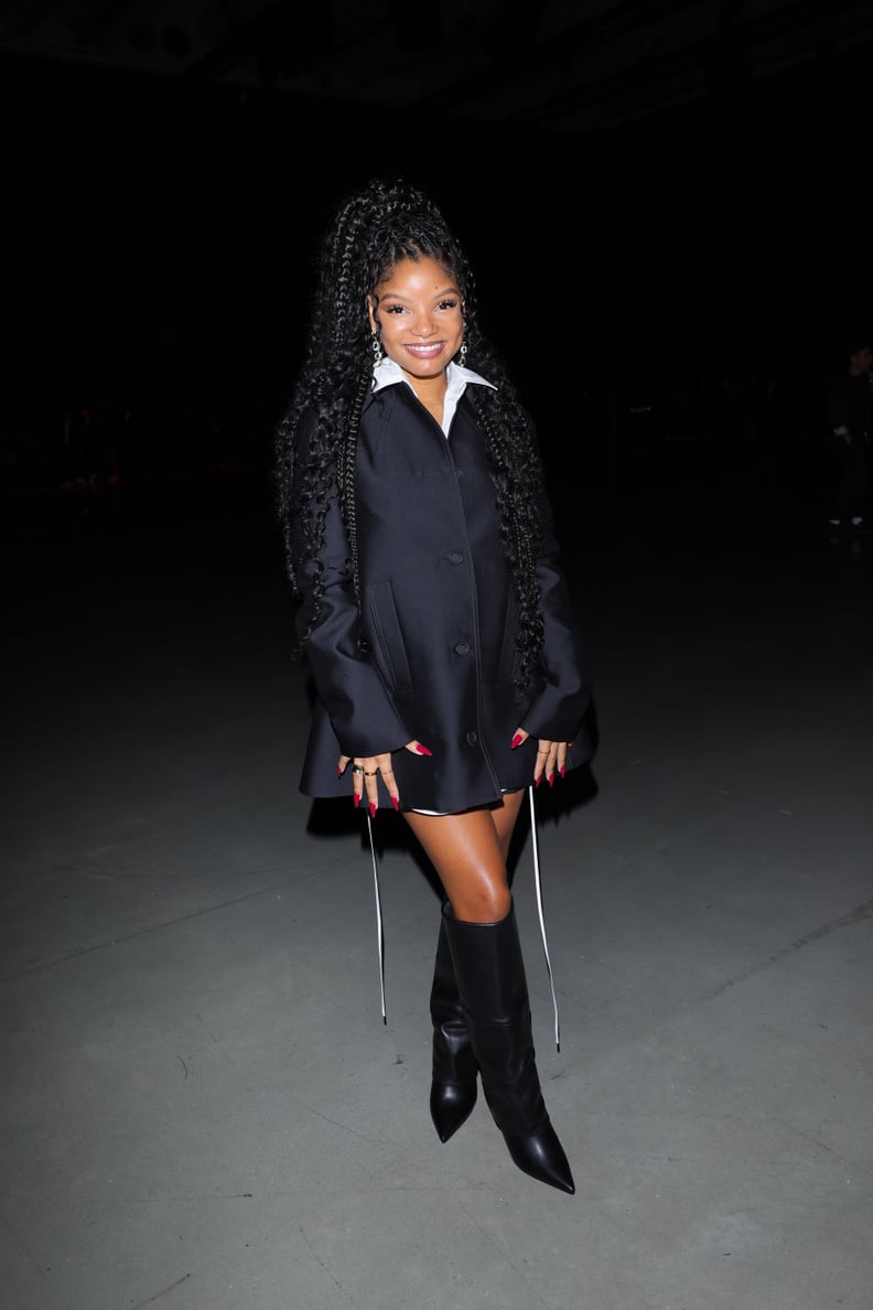 Halle Bailey at the Gucci Ancora Show During Milan Fashion Week, September 2023
