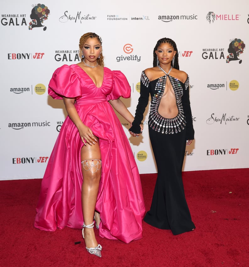 Halle Bailey and Chlöe at the Wearable Art Gala, October 2022